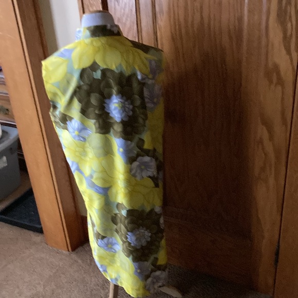 Vintage Sears, 100% Cotton, Perma Press,  Size 18, Asian inspired floral dress. - Picture 8 of 12